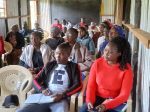 Women farmers from Solian during business planning and agriculture value chains management workshop